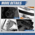 Auto Dynasty Headlights Assembly For 2014 2015 Chevy Silverado 1500 Driver And Passenger Side Halogen Headlamps Replacement Oe