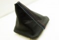 Fits 1992-1999 Bmw E36 325 328 318 323 Real Black Leather Manual Shift Boot With M Type Stitch Stitching Leather Part Only 