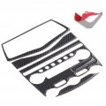 Console Cd Ac Panel Trim Cover Carbon Fiber Conditioner Switch Decorative Sticker Fit For 370z Z34 2009a 2020