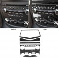 Console Cd Ac Panel Trim Cover Carbon Fiber Conditioner Switch Decorative Sticker Fit For 370z Z34 2009a 2020
