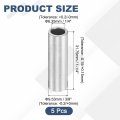 5pcs Aluminum Spacer 3 8 Od X 1 4 Id 1-1 Length Screw Standoff Bushing Plain Finish Unthreaded Round Metal For Screws Bolts And