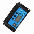 60a 12v 24v Auto Pwm Solar Controller 3 Stage Management Short Circuit Dual Mosfet Reverse Current With Usb Output 50a