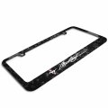 Ipick Image For Ford Mustang Pony And Script Real Black Forged Composite Carbon Fiber License Plate Frame