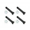 Southwest Wheel 4-pack 9 16 X 3 1 2 Trailer Leaf Spring Shackle Bolts W Lock Nuts 