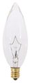 Pack Of 50 25 Watt Clear Candelabra Base E12 Torpedo Tip 120v Chandelier Bulbs 