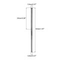Chucking Reamer 1 8mm H7 Solid Carbide Lathe Machine 4 Straight Flutes Shank Milling Cutter Tool For Metal Wood Hole Reaming