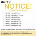 Ocpty 1 X Flip Key Entry Remote Control Fob Replacement For J Eep Cherokee Grand Dodge Dakota Durango Ram 1500 2500 3500