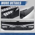 Auto Dynasty Honeycomb Mesh Battle Style Front Bumper Grille Compatible With Honda Civic Coupe Sedan Si Hatchback Type R
