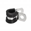 Uxcell 30pcs 5 16 Inch 8mm Cable Clamp 304 Stainless Steel Rubber Cushioned Insulated R Shape Metal For Tube Pipe Wire