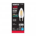 Satco 6pk 4w B11 Led 4000k Medium Base Dimmable 40w Equiv
