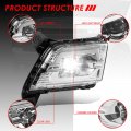 Auto Dynasty Pair Of Full Led Clear Lens Bumper Fog Lights Driving Lamps With Switch Kit Compatible Chevy Silverado 1500