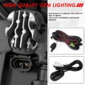 Auto Dynasty Pair Of Full Led Clear Lens Bumper Fog Lights Driving Lamps With Switch Kit Compatible Chevy Silverado 1500