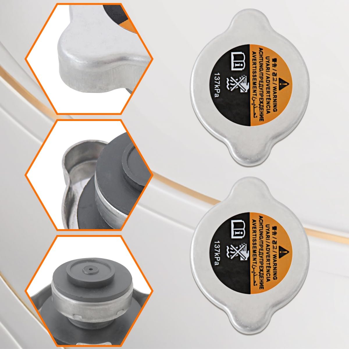 Version 2x Radiator Cap Assembly For Nissan 21430-8991a 21430-8997a 6l2z8100ac 137kpa 1 3