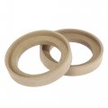 Pair Car Beige Speaker Spacer Ring Adaptor Brackets Mounting Recess Bezel Plate Wood 77mm Id For 3 5 Inch Speakers 