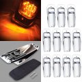 7led Cab Marker Light 11pcs Amber Top Roof Running Assembly Fit For Heavy Duty Trucks Mack Kenworth Peterbilt Freightliner 