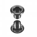 Uxcell Grommets Eyelets With Washers Kit 10 X 5 7mm Alloy Grommet For Diy Or Craft Projects Black 100 Set