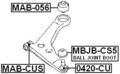 Febest Mab-cus Front Control Arm Bushing 