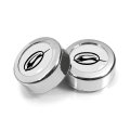 Chevrolet Impala Logo In White On Chrome Two Abs Plastic License Plate Frame Screw Cover Set Official Licensed 