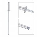 Uxcell Blind Rivets Aluminum Pull Core Decoration 2 4mm Diameter 9mm Grip Length Silver Tone 120pcs