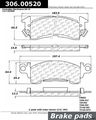 Centric 306 00520 Front Brake Pad 