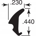 Make-2-fit P 7771 0 23 In X 200 Ft Gray Vinyl Glass Glazing Spline 1 Roll
