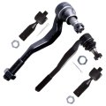 Front Inner And Outer Tie Rod End 4 Piece Kit For Toyota Tacoma 1995 To 2004 Es3545 Es3546 Ev433 Steering Suspension Set 