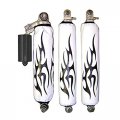 Verde Powersports Vps Shock Cover For Honda Trx 300ex Black Tribal White 