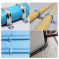 22pcs 8mm 5 16 Rubber Cushioned Stainless Steel Hose Clamp Set U Shape Metal Tube Holder For Pipe Wire 