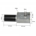 Bemonoc Dc Worm Gear Motor 12v Low Speed 16rpm High Torque 21kg Cm Reversed Mini Turbine Geared With Self-locking For Rotating