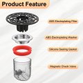 2 Pack Odor Proof Floor Drain Abs Shower Backflow Preventer And Anti Clogging Single Way Valve For Kitchen Bathroom Laundry