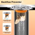 2 Pack Odor Proof Floor Drain Abs Shower Backflow Preventer And Anti Clogging Single Way Valve For Kitchen Bathroom Laundry