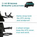 Heavy Duty 420d All Weather Utv Storage Cover For Cfmoto Uforce Zforce 500 600 800 950 1000 Waterproof Rainproof Windproof 2 3