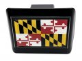 Elektroplate Maryland State Flag All Metal Black Hitch Cover For Trucks And Suvs Fits Standard 2 Trailer Receivers Premium