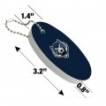 Lincoln University Mo Primary Logo Floating Keychain Oval Foam Fishing Key Float For Boating And Water Sports 3 2 In X 1 4 0 8