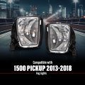 Front Bumper Fog Lights Assembly W Bulbs For Dodge Ram 1500 Pickup 2013-2018 Dodge Classic 2019 Not Rebel Models Left Right