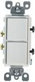 Leviton 5634-w 15 Amp 120 277 Volt Decora Single-pole Ac Combination Switch Commercial Grade Grounding White 