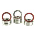 15x21x4mm Precision Ball Bearings Abec 3 Hybrid Seals 10 6702-rz-red 
