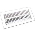 Ush Floor Register 4 X 10 White 