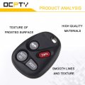 Ocpty 2 X Flip Key Entry Remote Control Fob For Chevy Blazer For S10 Gmc Sierra 2500 Sonoma Yukon 1998-2001 Oldsmobile Bravada