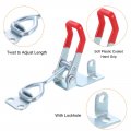 Uxcell 6pcs Toggle Latch Clamp 5 Inch Iron Adjustable 400lbs Holding Capacity Pull For Box Case Gate Cabinet