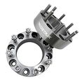 Widetrax 2pc 2 8x170 Or 8x6 69 Wheel Spacers Adapters 14x1 5 Studs Lug Nuts Included Titanium Finish 6061 T6 Billet Aluminum 1