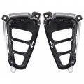 Hecasa Pair Fog Light Bezel Compatible With 2016-2018 Kia Optima Side Front Lamp Cover Trim Chrome Painted Replacement For