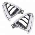 Hecasa Pair Fog Light Bezel Compatible With 2016-2018 Kia Optima Side Front Lamp Cover Trim Chrome Painted Replacement For