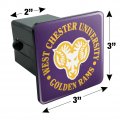 West Chester University Primary Logo Tow Trailer Hitch Cover Plug Insert 2