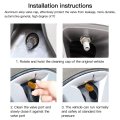 8pcs Set Tire Stem Valve Caps Aluminium Car Dustproof Wheel Air Universal For Cars Bike Trucks Gold