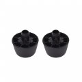 Waltyotur 2 Pcs Black Rubber Bumper Cushion Hood Bump Stop Replacement For Wrangler 1987-2018