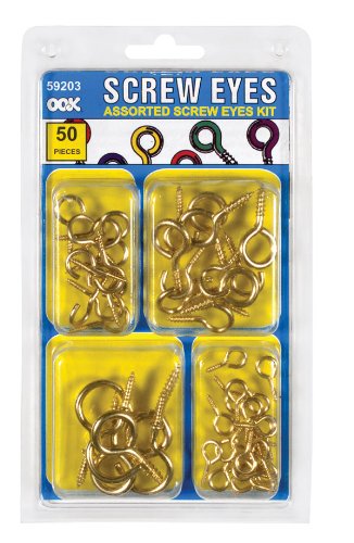 Ook 59203 50 Piece Assorted Screw Eyes Kit