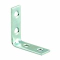 Prime-line Mp9114 Angle Corner 1-1 2 In Steel Construction Zinc Plated 4-hole Bracket 10 Pack 