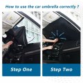 Oarencol Colorful Women Eyes Hello Gorgeous Windshield Sun Shade Car Foldable Umbrella Sunshade Blocks Uv Rays Heat Keep