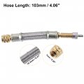 X Autohaux 4pcs 103mm 4 06 Tire Valve Stem Extension Inflator Extender Hose Universal Fit For Car Motorcycle Bicycle